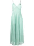 TWINSET sheer-lace long dress - Green