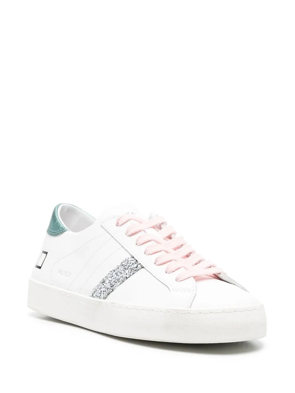 

D.A.T.E. tenis bajos con logo estampado - Blanco