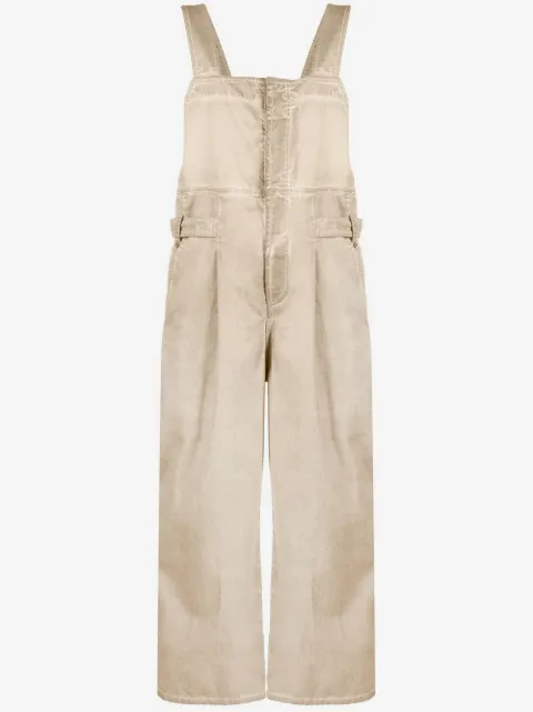 Uma Wang distressed cotton dungarees