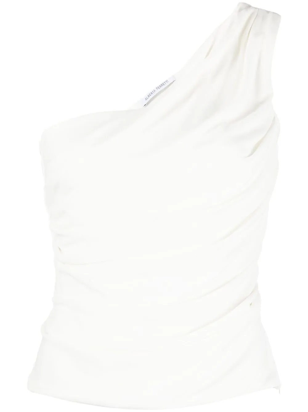 ALBERTA FERRETTI ONE-SHOULDER ASYMMETRIC TOP