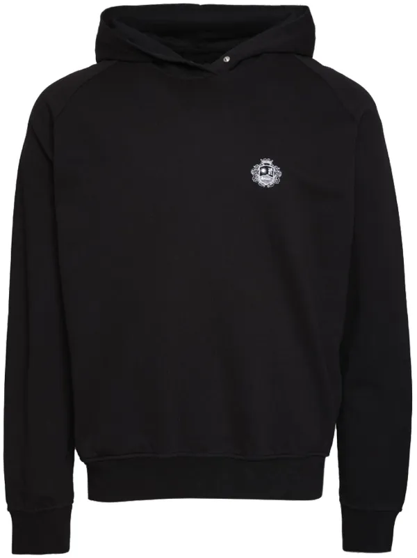 Bally Graphic-print Cotton Hoodie in Black