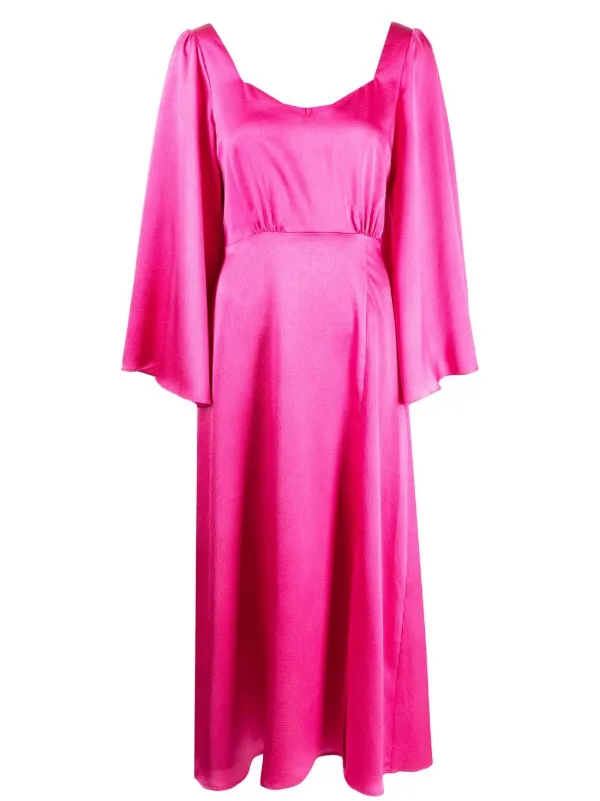 Olivia Rubin Raphaela flare-sleeve Dress Pink FARFETCH UZ