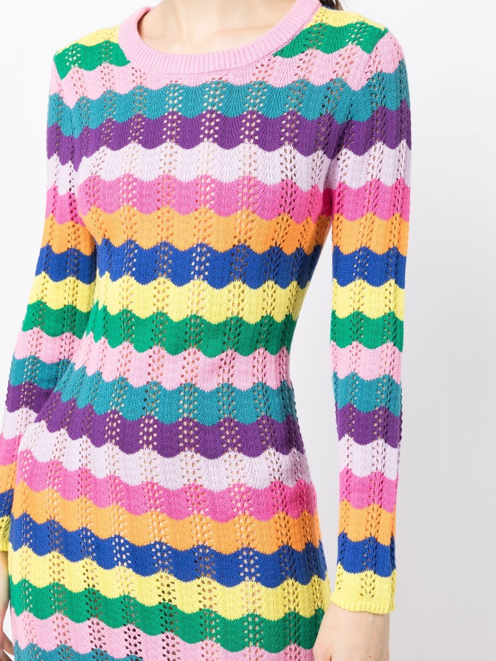 Olivia Rubin Mirabel Crochet Rainbow Dress - Farfetch