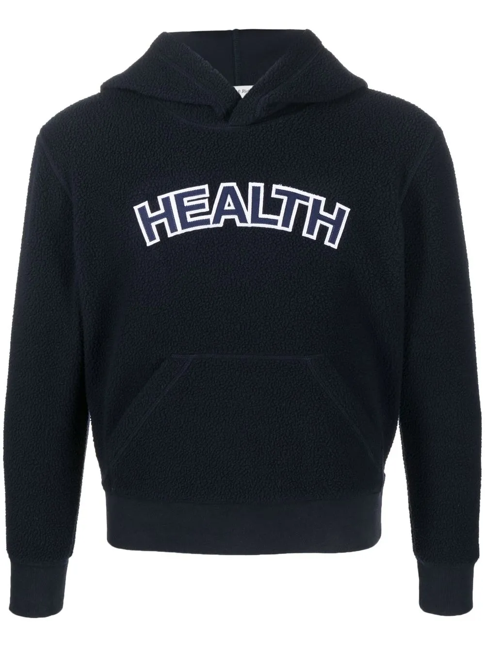 

Sporty & Rich fleece-texture long-sleeved hoodie - Blue