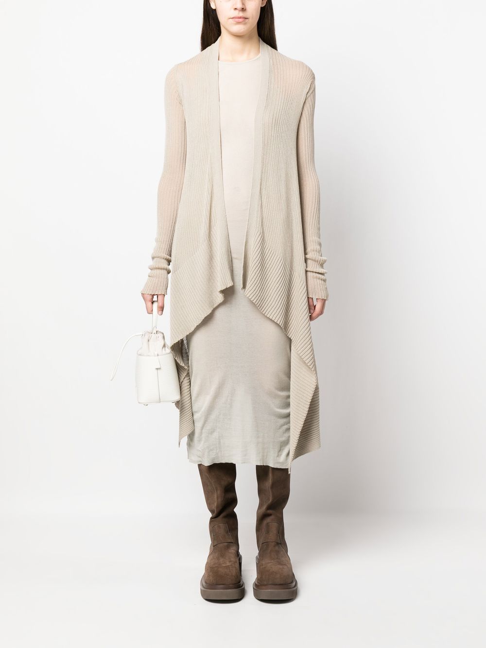 Rick Owens Fijngebreide jurk - Beige