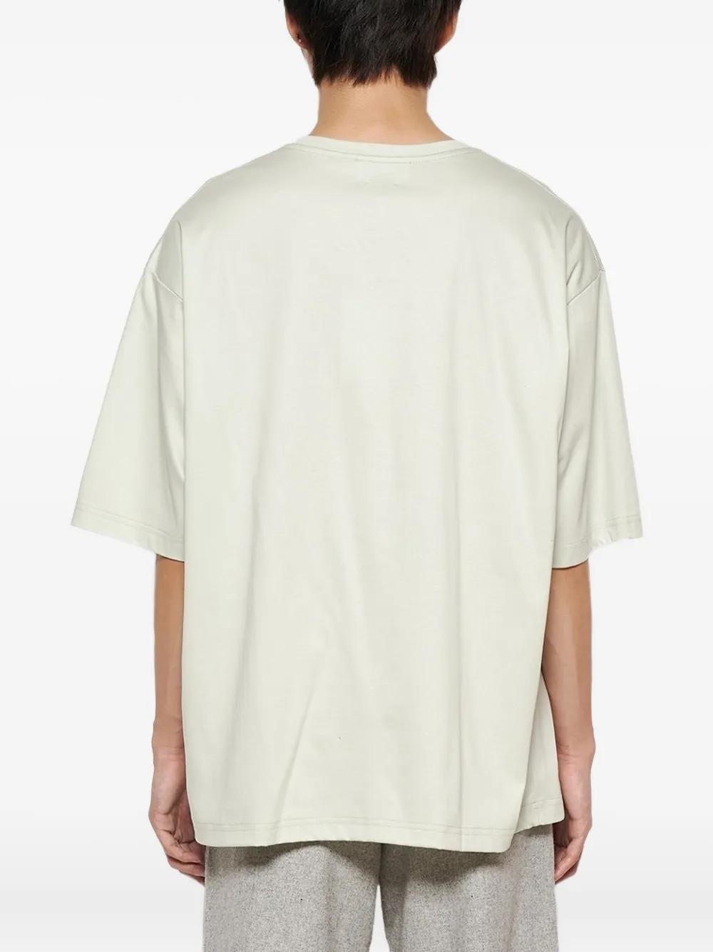 Lanvin curb-embroidered T-shirt Groen