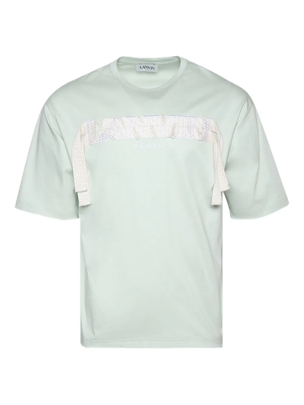 Lanvin curb-embroidered T-shirt Groen