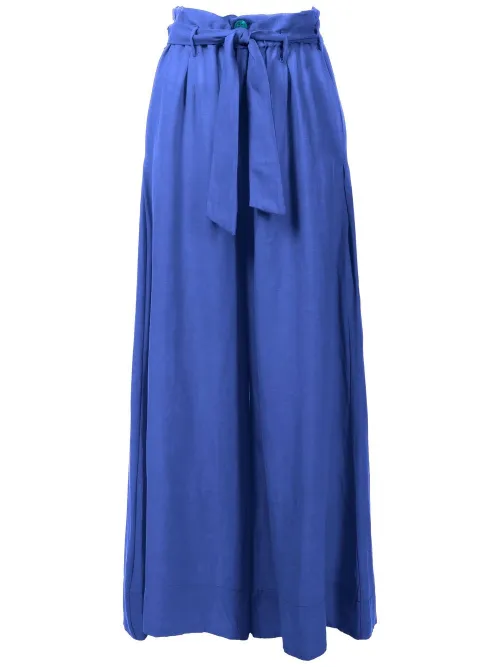 Pantalon palazzo à taille froncée - Amir Slama - Modalova