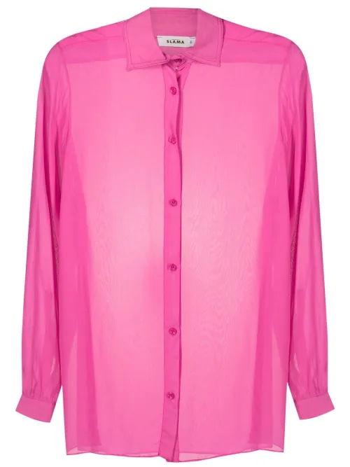 Chemise transparente à manches longues - Amir Slama - Modalova