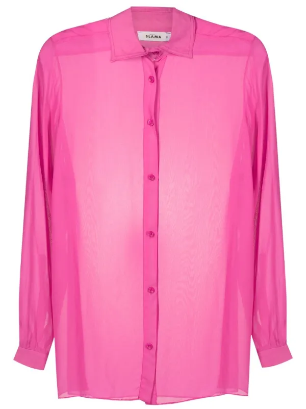 Kayhan Camicia A.L.T Slim Fit Uomo - Colore Rosa, Taglia 5XL - Maniche Lunghe, Design Scuro