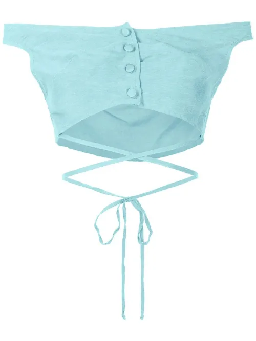 Blouse crop à épaules dénudées - Amir Slama - Modalova
