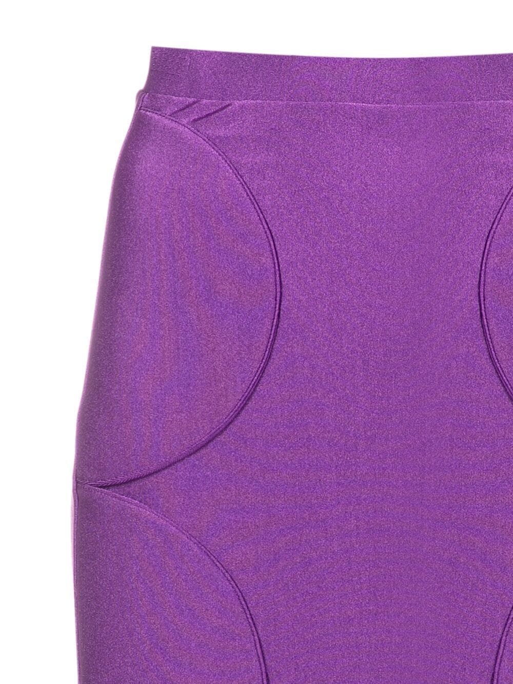 Shop Adriana Degreas Bubble Pencil Skirt In Purple