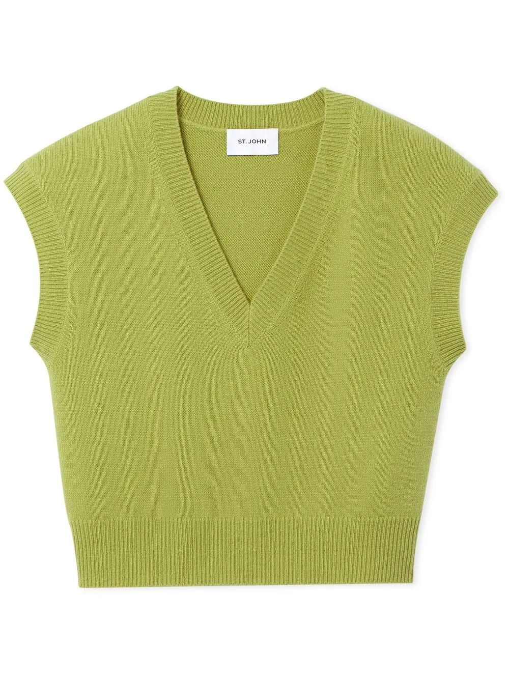 

St. John V-neck knit top - Green