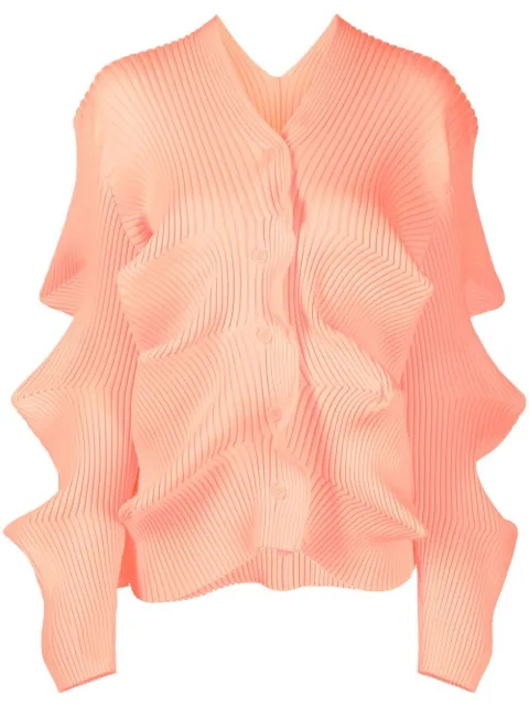 JNBY Wavy Detail Twist cardigan