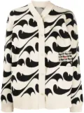 JNBY patterned jacquard cardigan - Brown