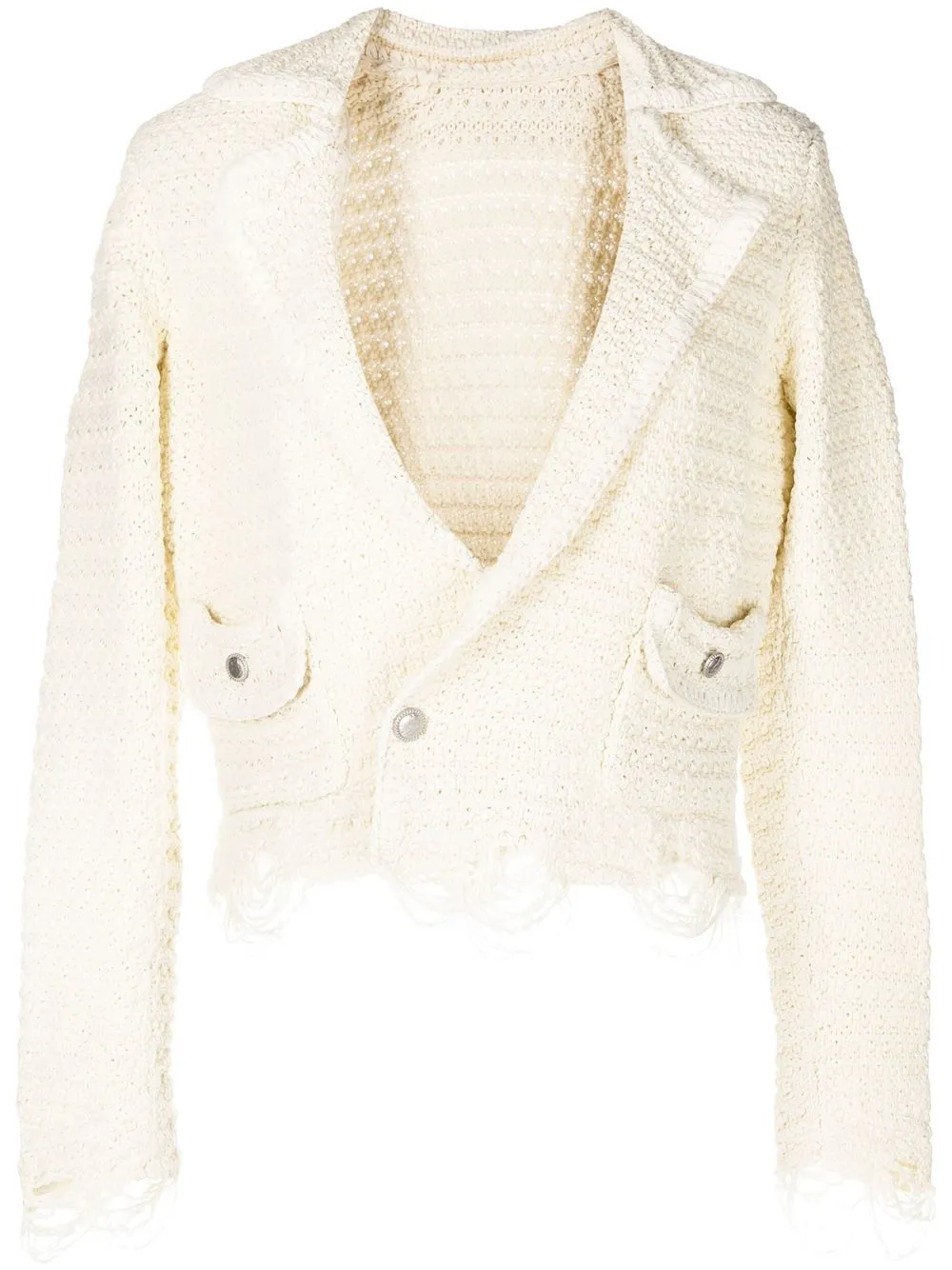 

JNBY long-sleeve cropped cardi-coat - White