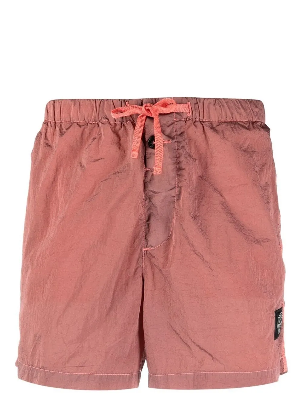 

Stone Island B0643 Compass-patch swim shorts - Pink