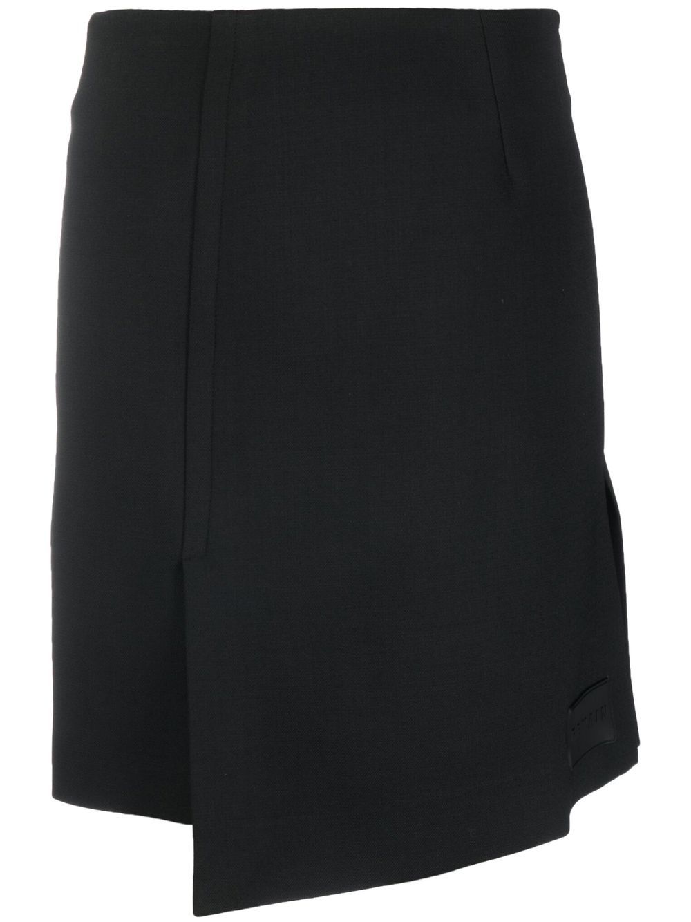 

REMAIN wrap-design skirt - Black