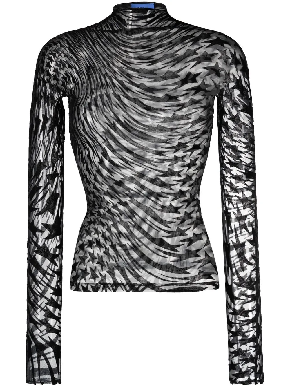 Mugler star-print long-sleeve Top - Farfetch