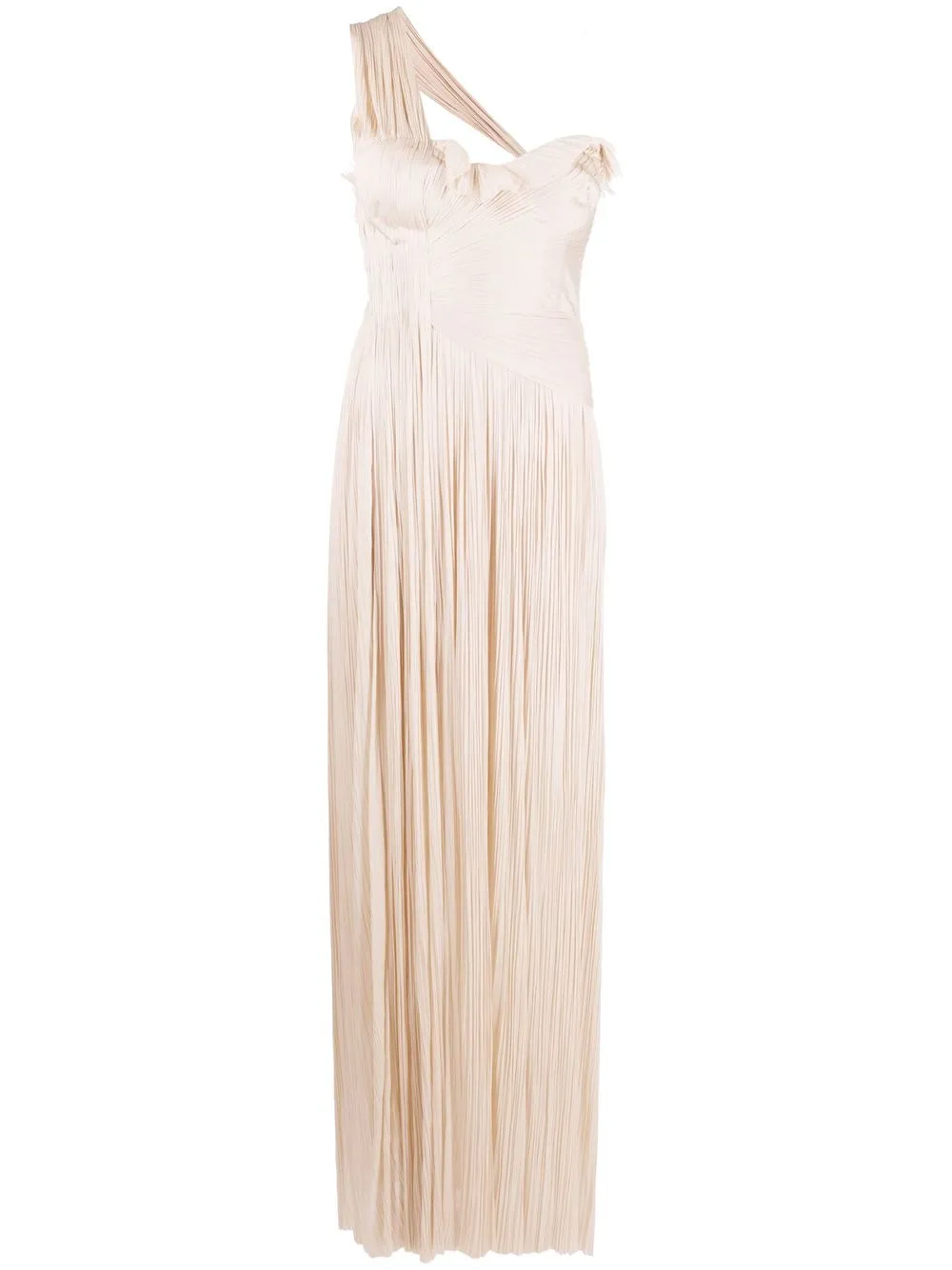 

Maria Lucia Hohan Mila plissé-detail gown - Neutrals