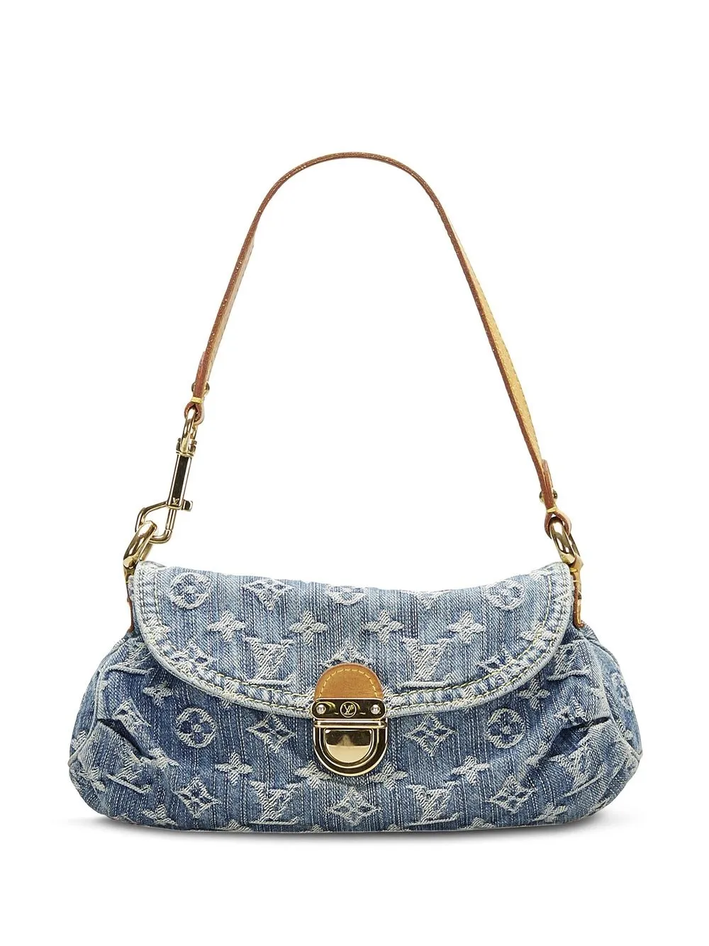 Louis Vuitton 2005 pre-owned Mini Monogram Denim Pleaty Handbag - Farfetch