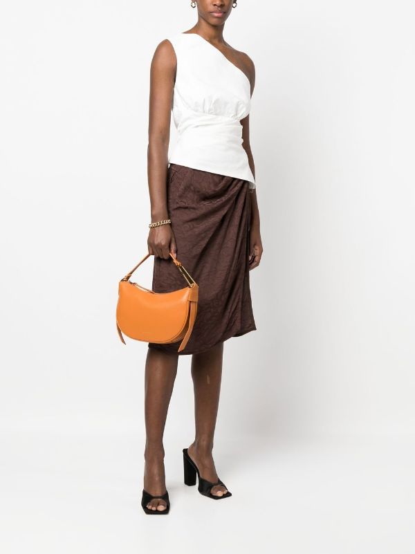 The Row Small Slouchy Banana Bag in Brown