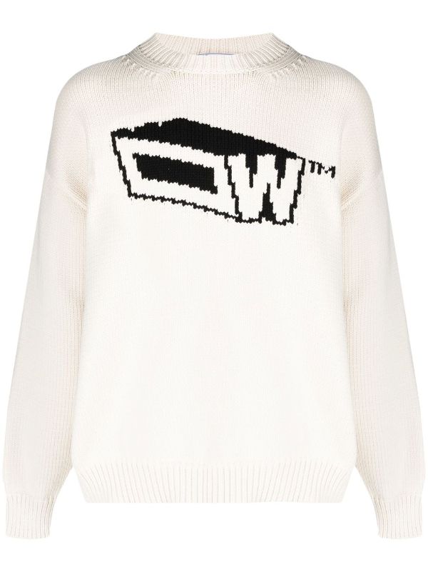 Intarsia wool-blend sweater