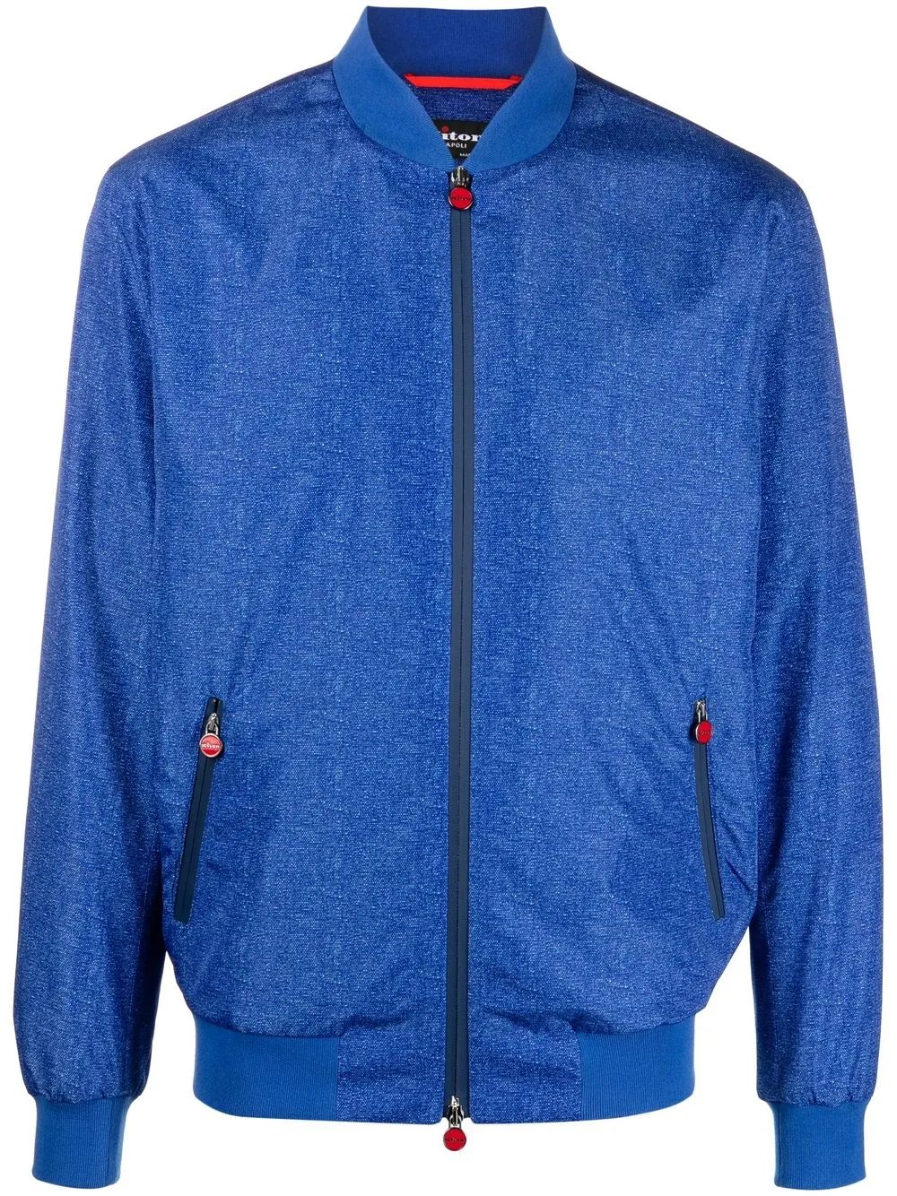 

Kiton zip-fastening bomber jacket - Blue