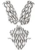 Amir Slama cut-out hardware-detail swimsuit - White