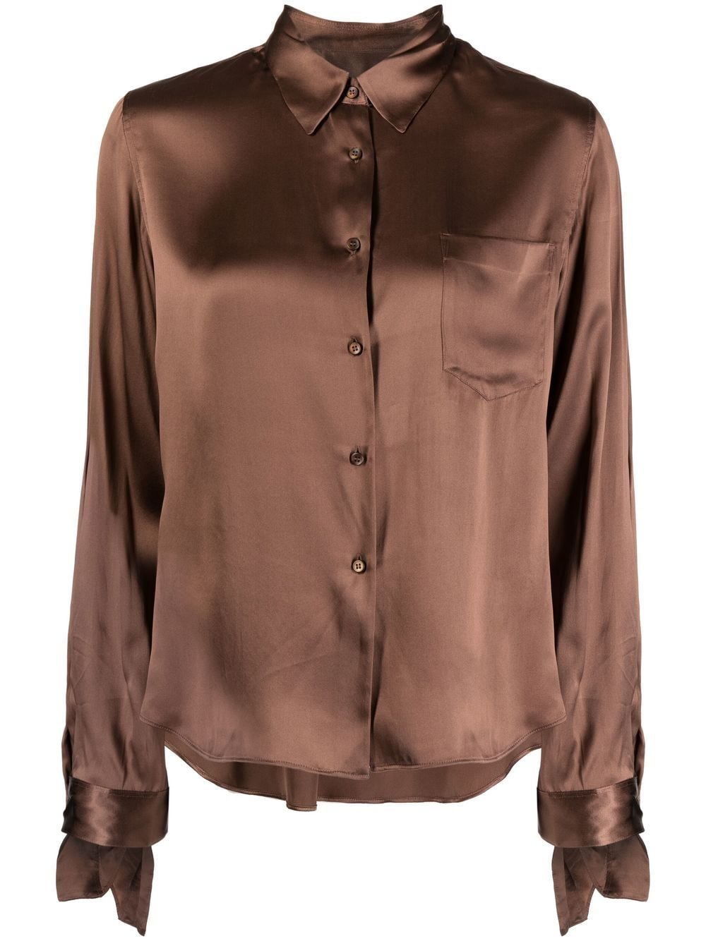 

JNBY long-sleeve silk shirt - Brown