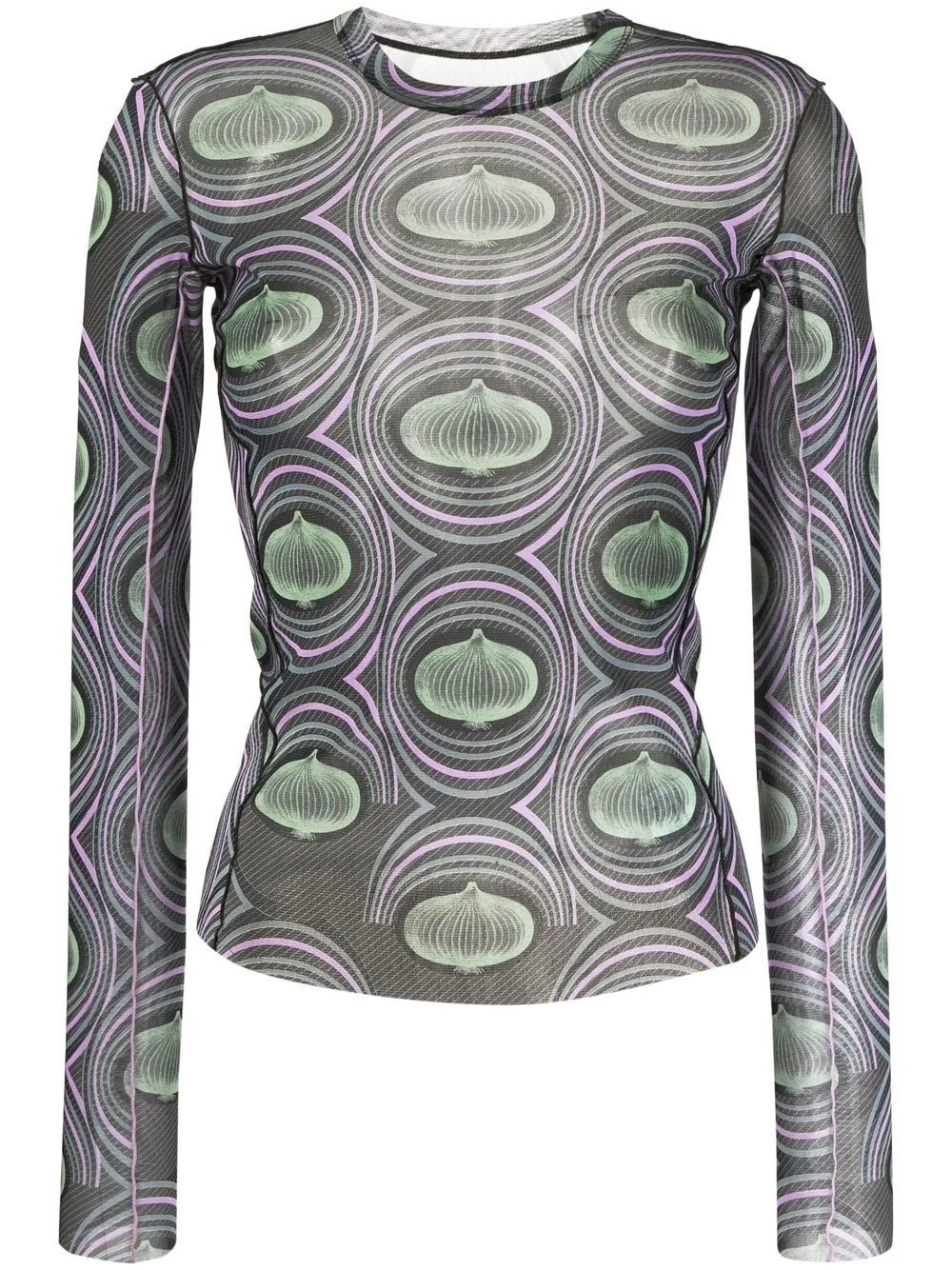 

JNBY graphic-print long-sleeve top - Multicolour