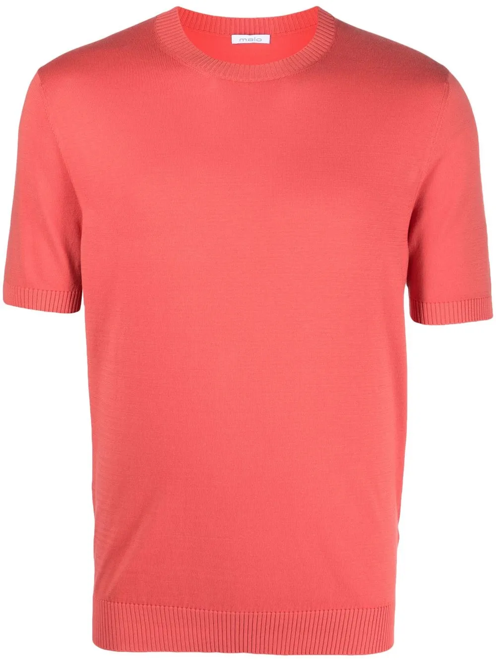 

Malo fine-knit short-sleeve jumper - Orange