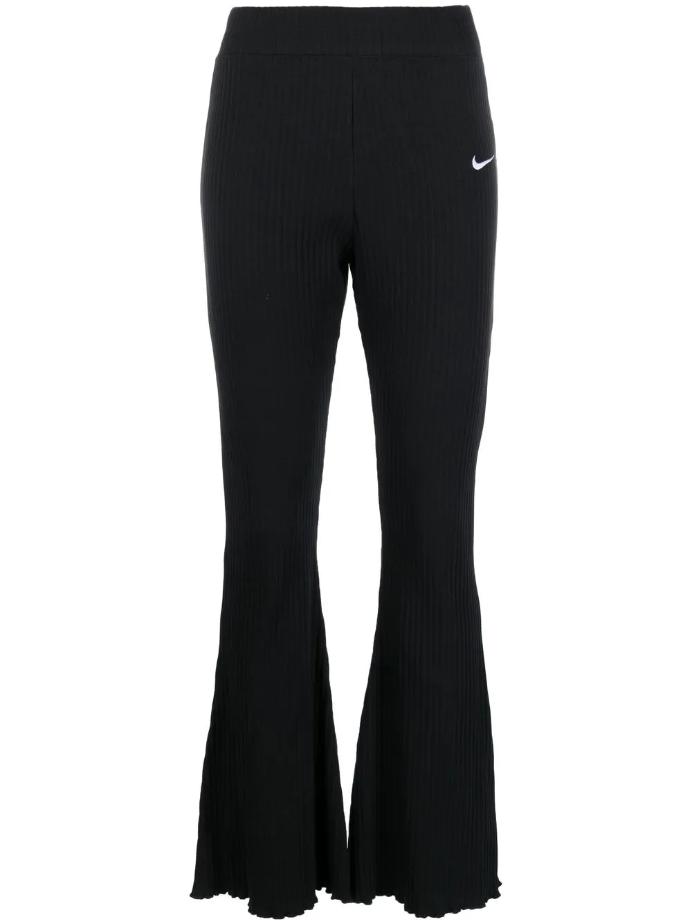 

Nike logo-detail ribbed trousers - Black