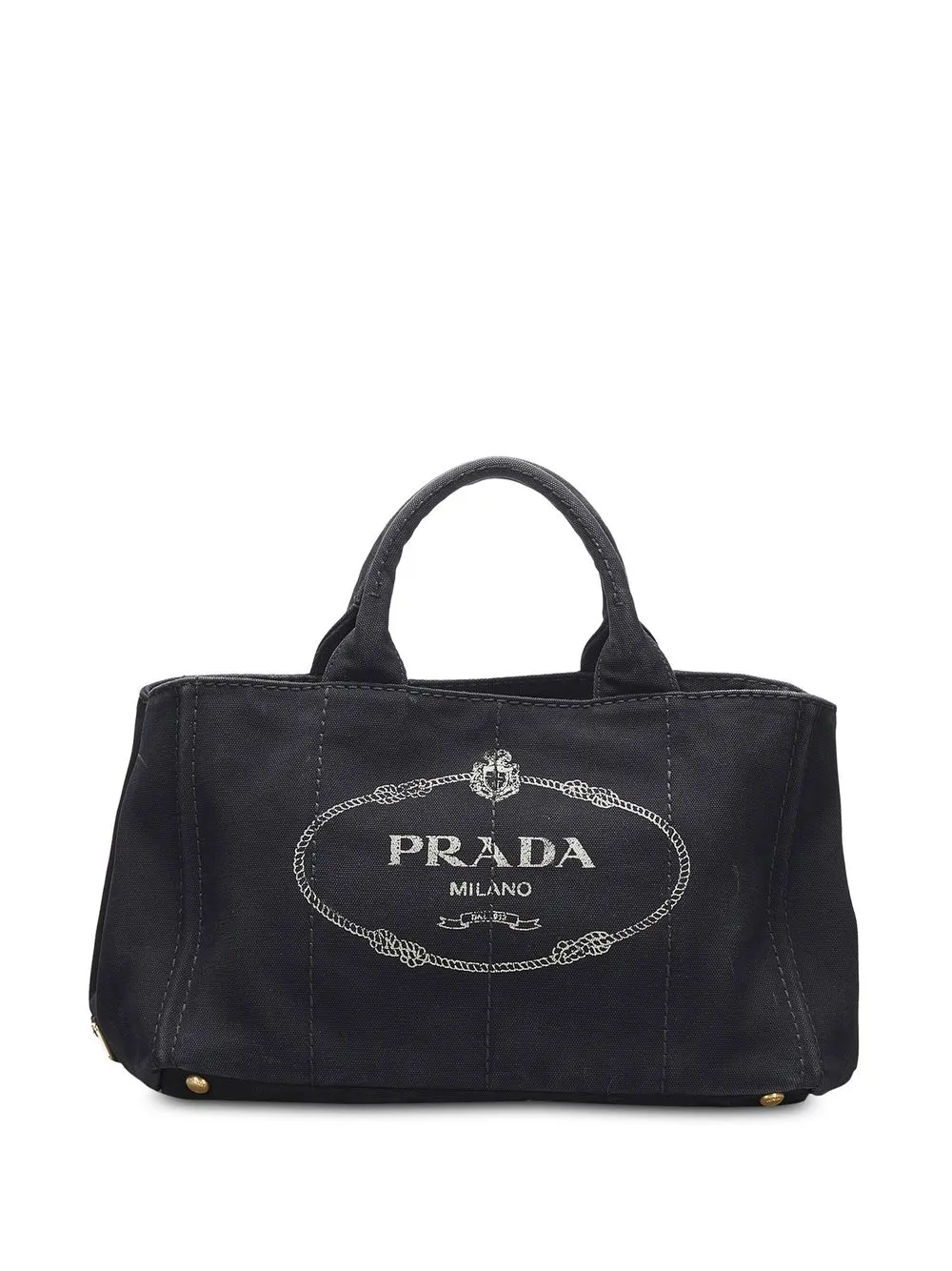 

Prada Pre-Owned Canapa logo-print tote bag - Black