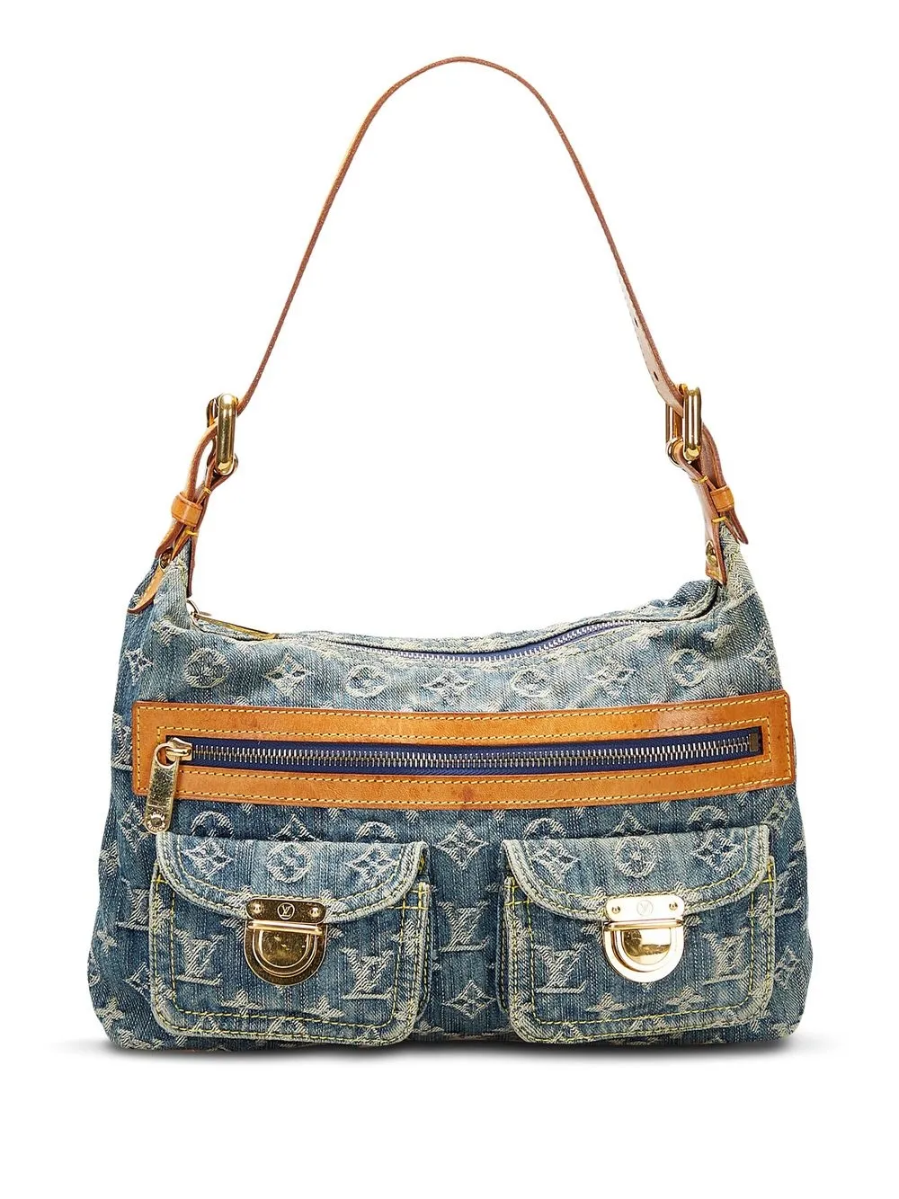 

Louis Vuitton 2006 pre-owned Monogram denim Baggy PM shoulder bag - Blue