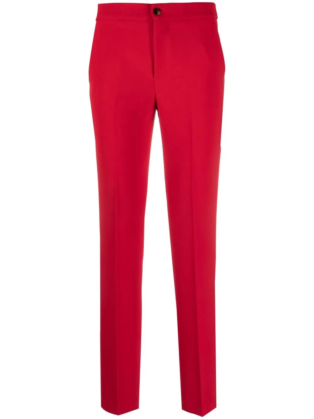 

TWINSET logo-plaque straight trousers - Red