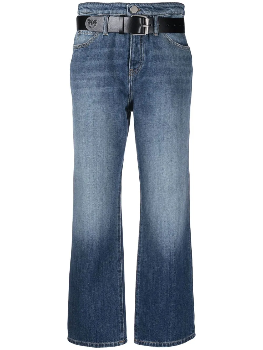 

PINKO cropped denim jeans - Blue