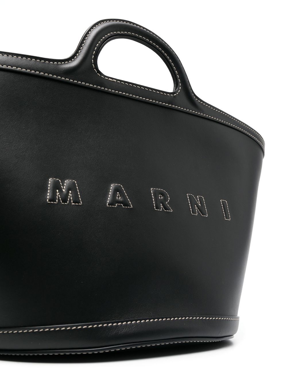 Shop Marni Large Tropicalia Tote Bag In Black