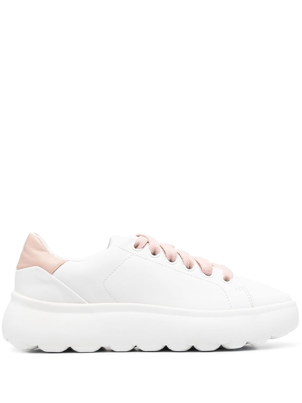 

Geox Spherica leather trainers - White