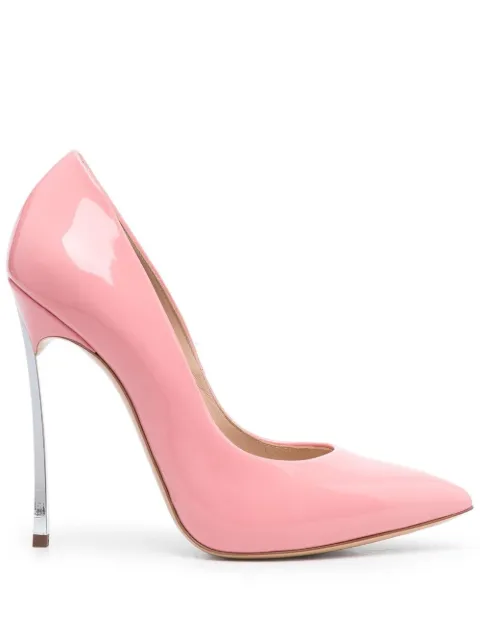 Casadei Blade 115mm leather pumps