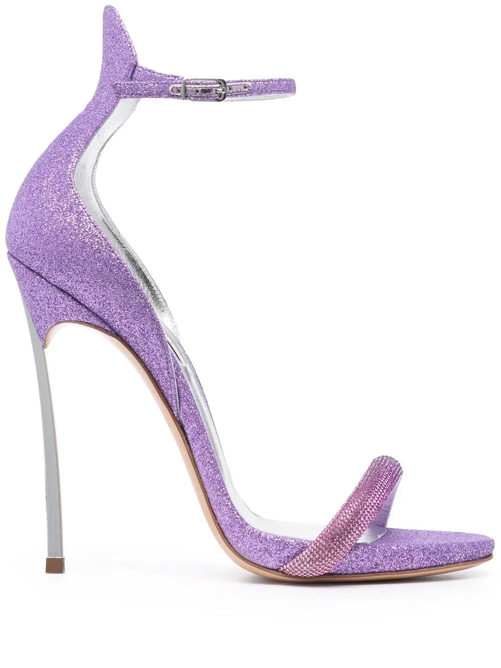 

Casadei glitter 130mm heeled sandals - Purple