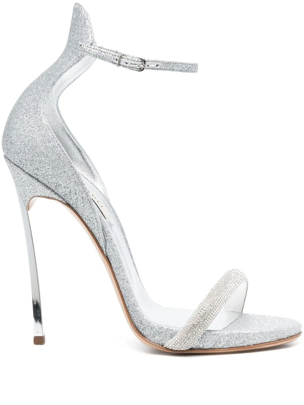 

Casadei glitter 120mm heeled sandals - Silver