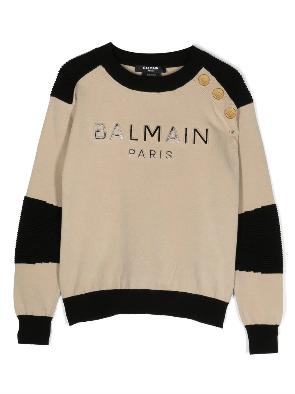 

Balmain Kids colour-block sweatshirt - Neutrals