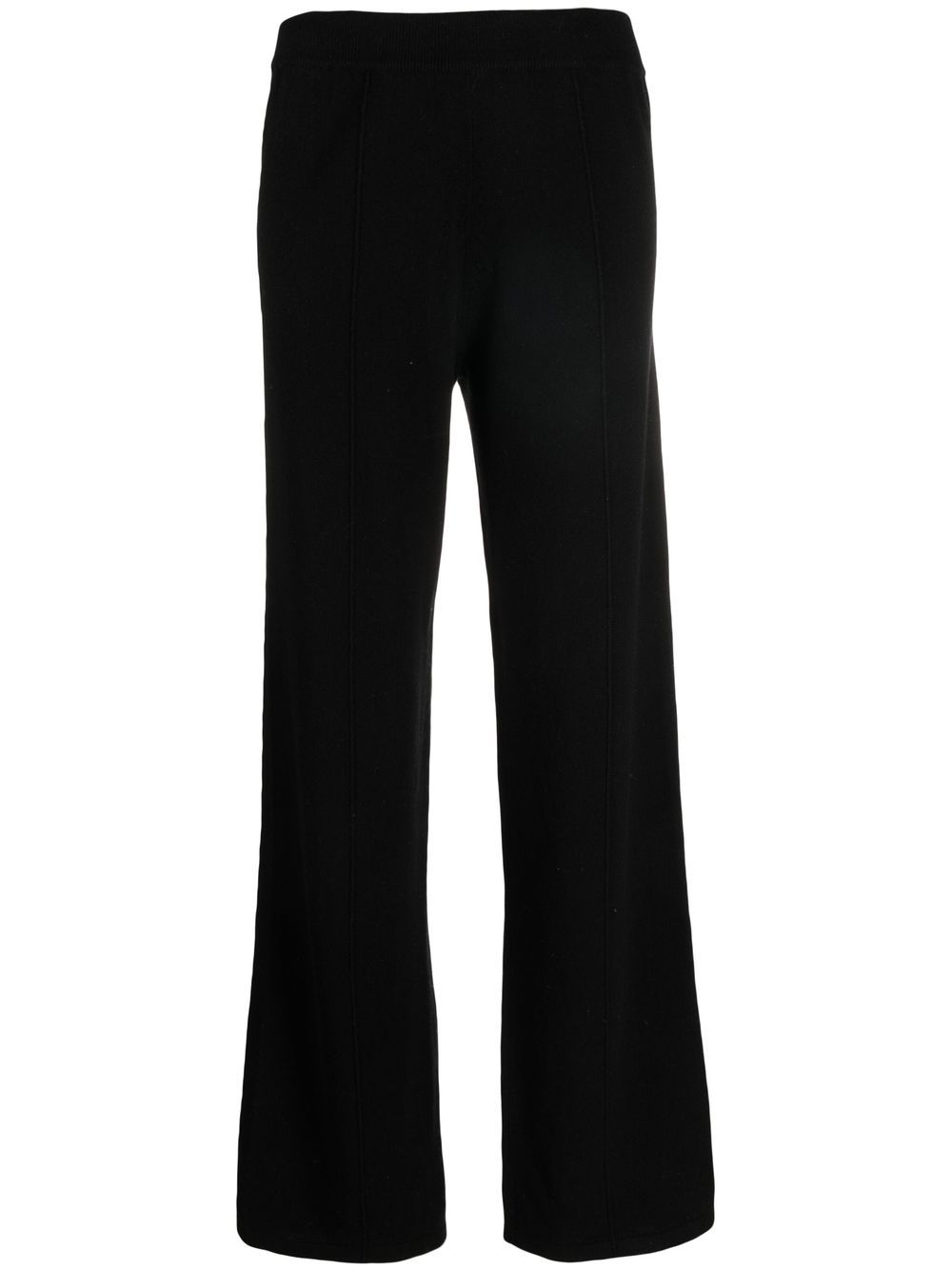 Chinti & Parker Knitted Wide Leg Trousers In Schwarz