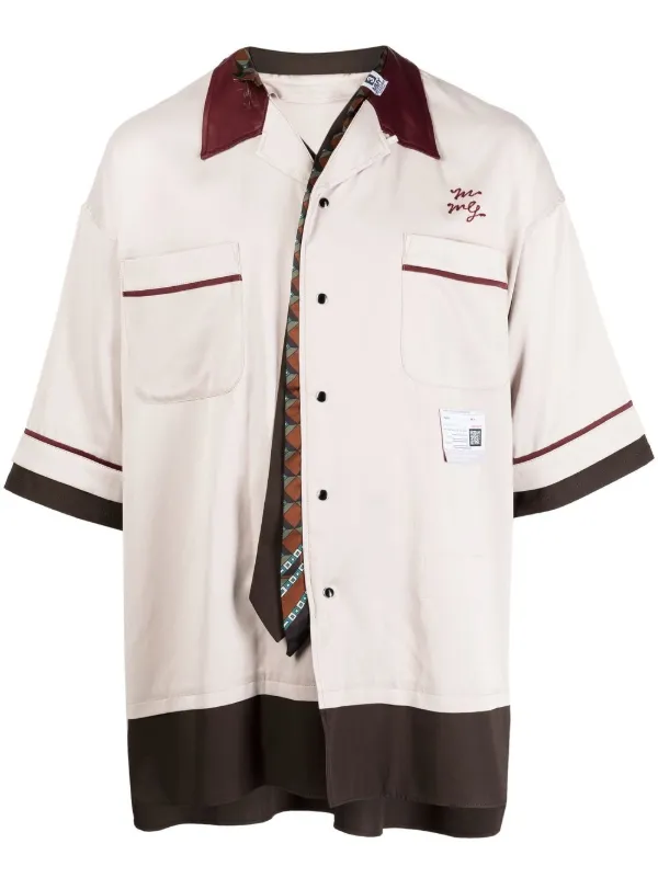 Maison Mihara Yasuhiro short-sleeve Bowling Shirt - Farfetch