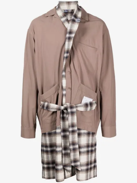Maison MIHARA YASUHIRO layered-detail shirt coat