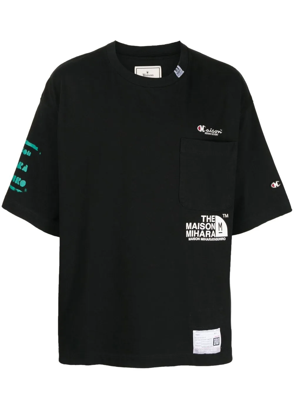 

Maison Mihara Yasuhiro logo-print cotton T-shirt - Black