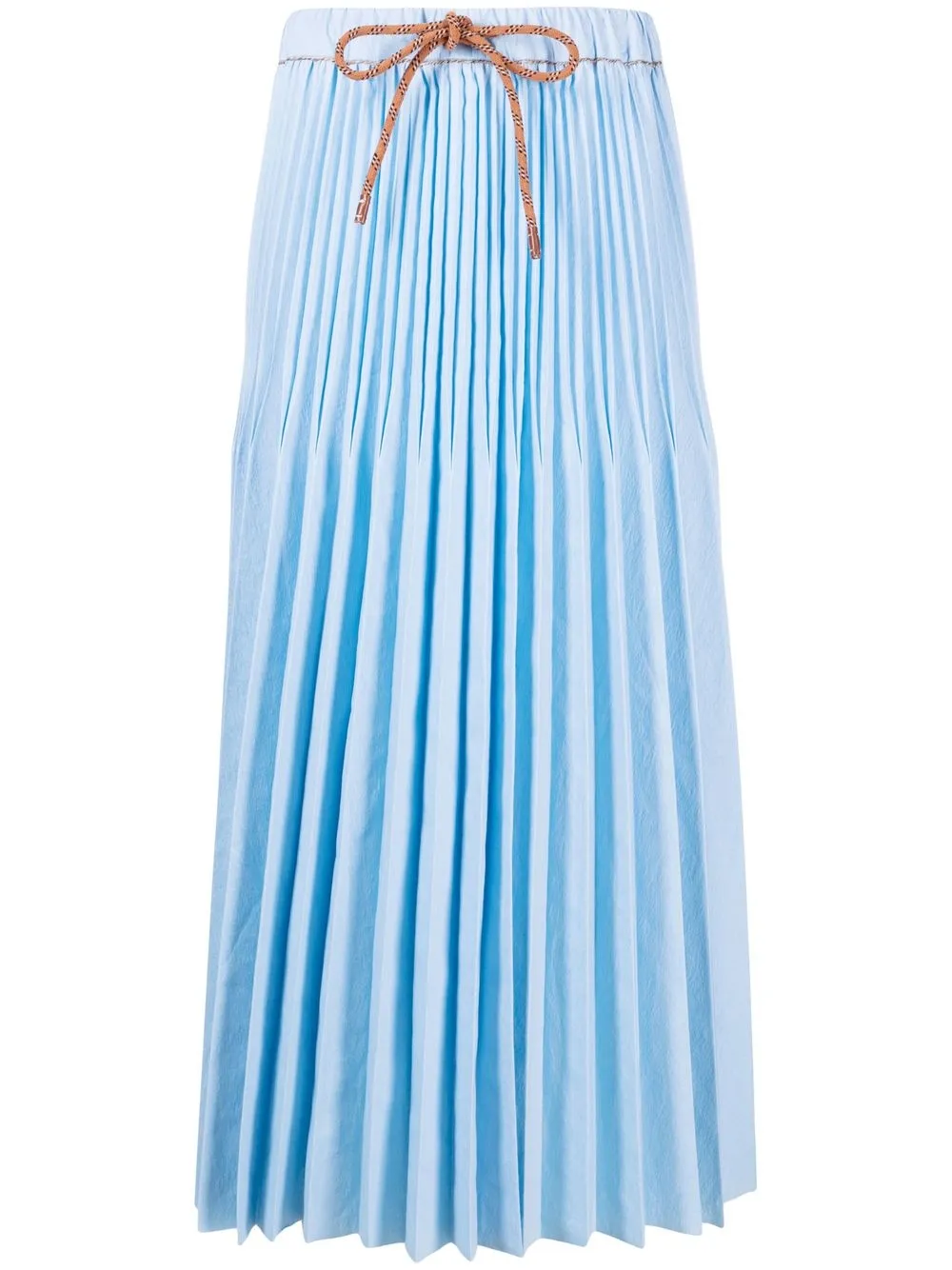 

Alysi pleated drawstring midi skirt - Blue