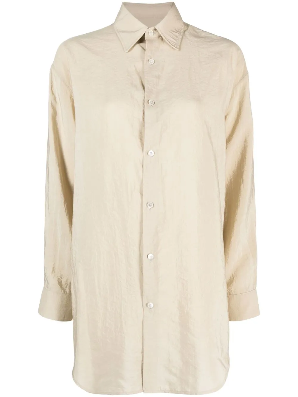 

Lemaire curved-hem long-sleeved shirt - Neutrals