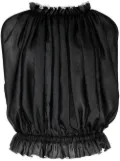 Comme Des Garçons sleeveless ruffle top - Black